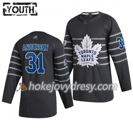 Dětské Hokejový Dres Toronto Maple Leafs Frederik Andersen 31  Šedá Adidas 2020 NHL All-Star Authentic